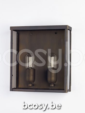 Marckdael outdoor wandlamp Billiardo-Biliardo Marckdael 5228-A2-SQ-DB-OUT Billiardo donker brons outdoor wandlamp H 30cm VVD VDV Verlichting.