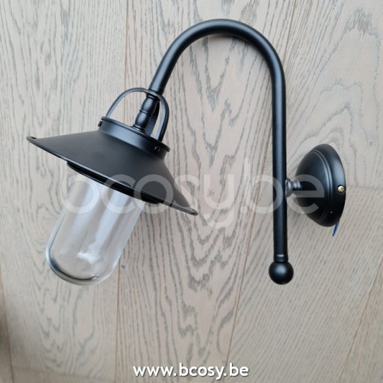 Marckdael outdoor wandlamp Billiardo-Biliardo Marckdael 53018-A1-20-NE-OUT Billiardo zwart gepoederlakt outdoor wandlamp H 35cm VVD VDV Verl.