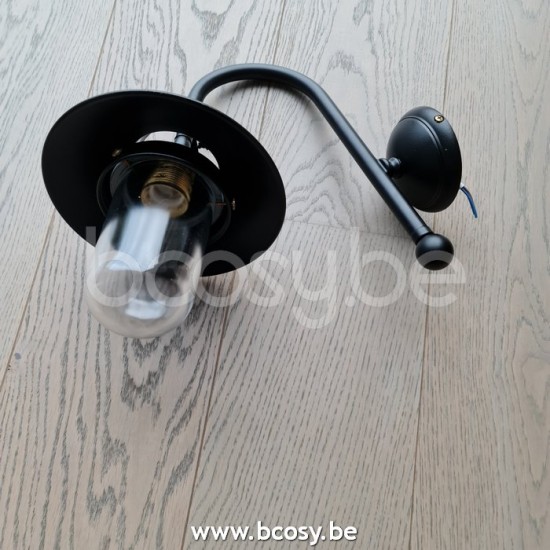 Marckdael VVD billiardo-biliardo zwart gepoederlakt outdoor wandlamp VVD VDV Verlichting van Dijck Dyck Markdaal.