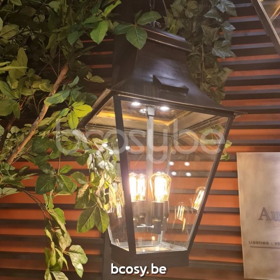 Authentage GRA004CS9 GRACIEUZE buitenhanglamp E27 Bronze Authentage Buitenhanglampen Pendels Pendellampen.
