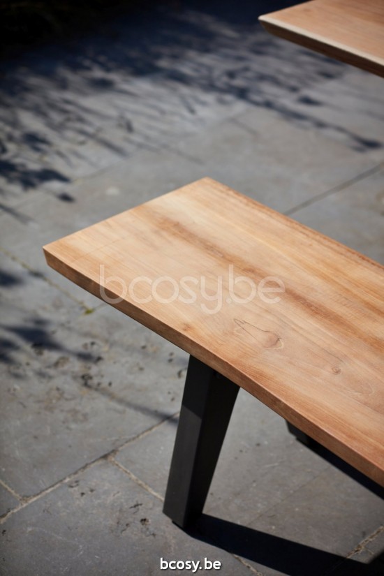 Diphano Pure garden outdoor picnic benches 240x40 PCA Lava.