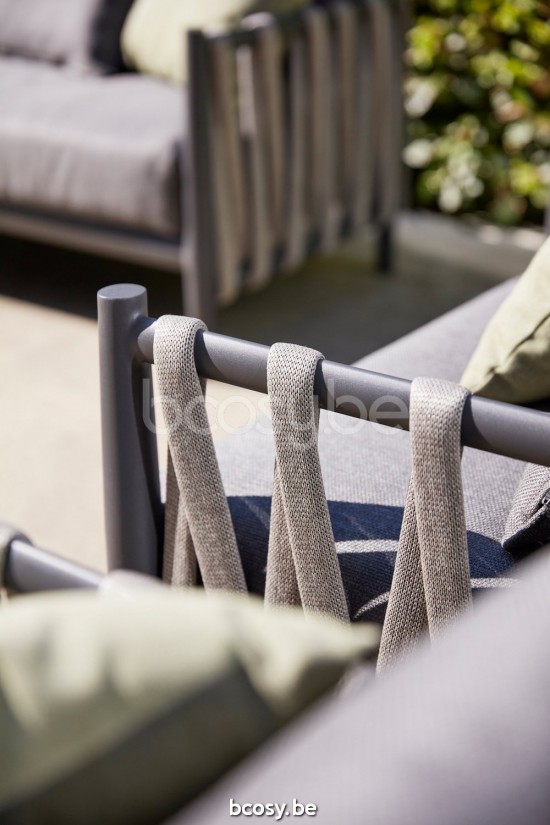 Diphano Switch Loungesets 2zit touw Aluminium Lava Weersbestendig Clay touw Onyx 30mm.