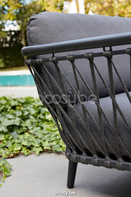 Diphano Diamond Modular garden outdoor lounge sets PCA Lava Rope Charcoal 14mm.
