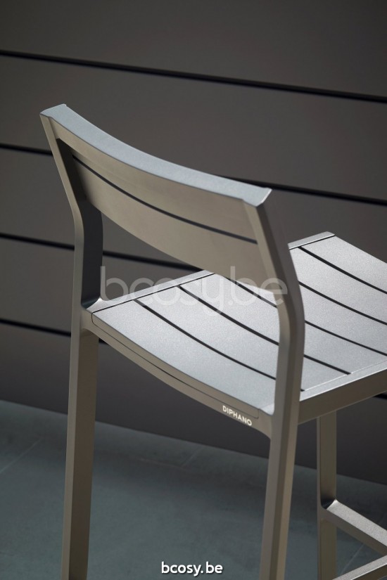 Diphano Metris tabouret de bar 62h Cadre Aluminium Lava.