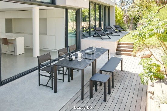 Diphano Alexa Regisseurstoelen Aluminium Lava enkele laag Batyline Cafe.