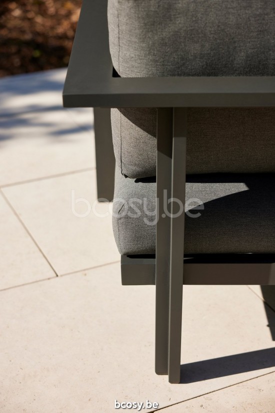 Diphano Cubic salons de jardin détente 1 place Aluminium Lava.