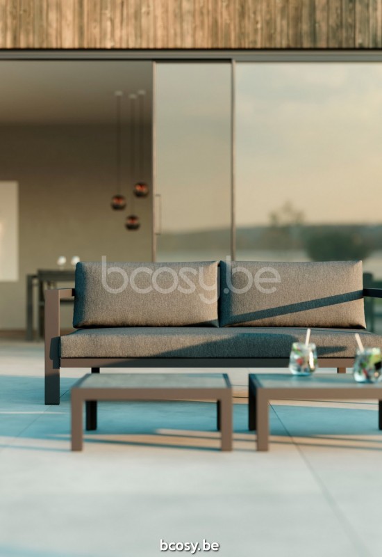 Diphano Cubic Modular Stackable 2,5-seater Aluminium Lava Frame.