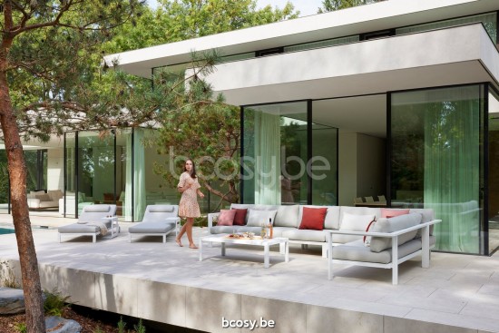 Diphano Cubic Modular Modulaire Lounge hoekelementen Aluminium Wit.