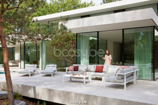 Diphano Cubic Modular modular garden outdoor lounge set loungeset corners PCA White.