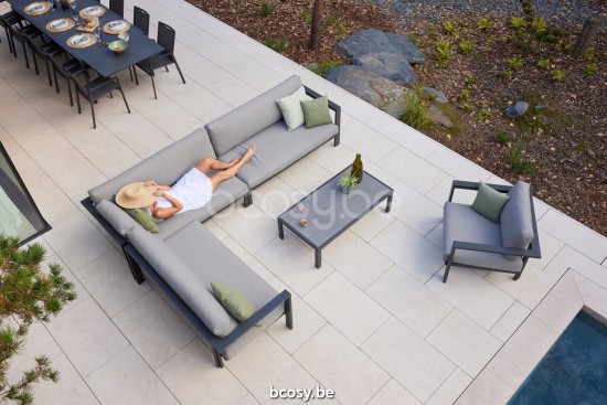 Diphano Cubic Modular kleine middelste zetel Aluminium Lava Frame.