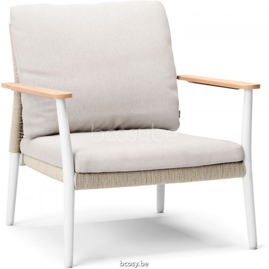 Diphano Ray Lit de bain empilable ensemble de coussins en option Cadre Aluminium blanc corde Minéral 5mm.