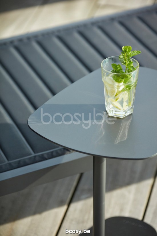 Diphano Easy-Fit table d'appoint ellips B (42x34) Cadre Aluminium Lava.