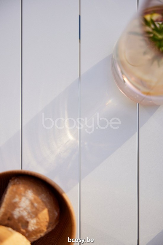 Diphano Metris tuintafel 160x160 Aluminium Wit Frame.