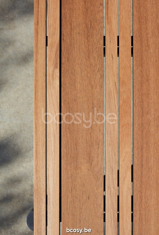 Diphano Switch coffee table S teak (140x62) Aluminium Lava Frame Top Natural Teak.