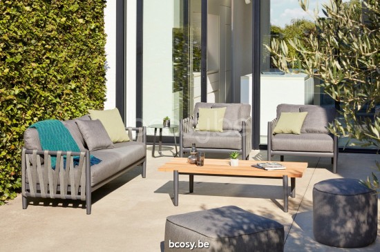 Diphano Switch garden outdoor coffee tables S teak (140x62) PCA Lava.