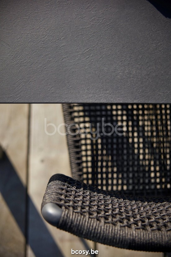 Diphano Selecta tuintafel 313x90 Aluminium Lava Frame Tafelblad keramisch zwart 6 mm ingelegd.