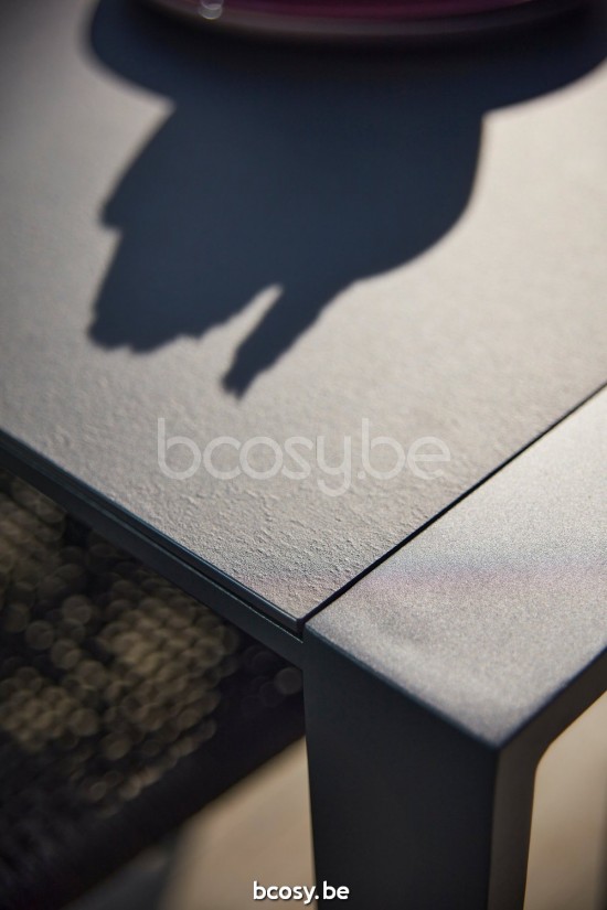 Diphano Selecta ceramic garden outdoor dining tables extendable 225-345x108 PCA Lava.