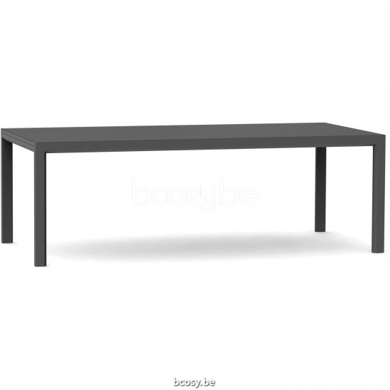 Diphano Selecta table de jardin extensible 225-345x108 Cadre Aluminium Lava Dessus Céramique noir 6 mm imposé.