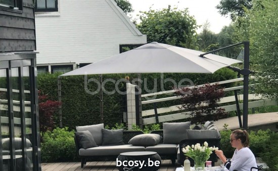 Jardinico ANTEGO 200x300 Rectangular Cantilever Parasol Pole Anthracite Canopy Steel Sunbrella.