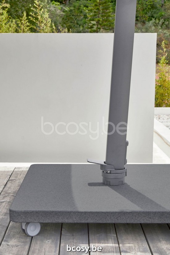 Jardinico ANTEGO Vierkante Parasolvoet 125kg Black Antego.