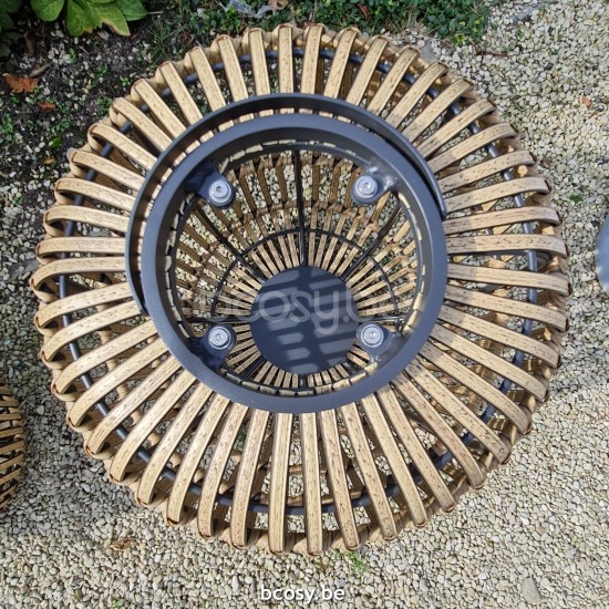 Jardinico ARCQ Eclairage Pour Parasol À Leds Oval Ø35x40H Petit Straw.