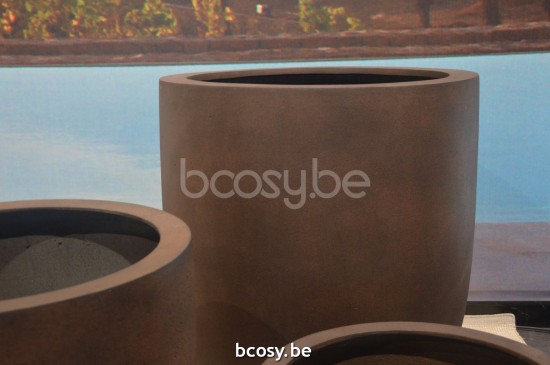 Jardinico CUMINO Round Flower And Plant Pot Ø70x80H Medium Ruggine.