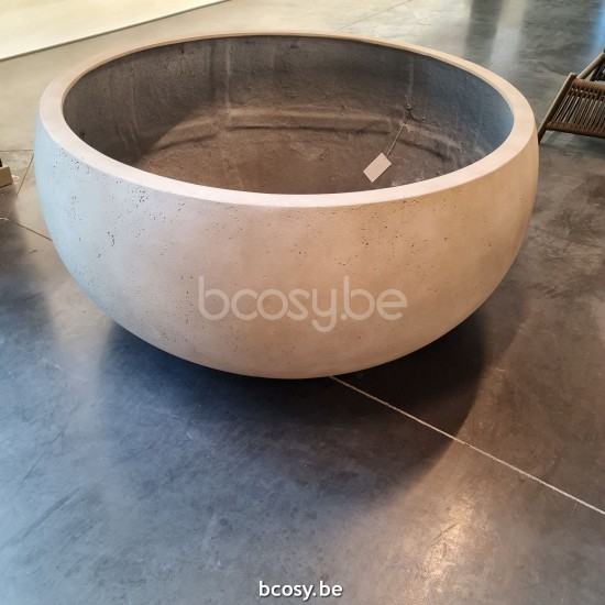 Jardinico CUMINO Round Flower And Plant Pot ø 114 x 54 cm Wide Panna.