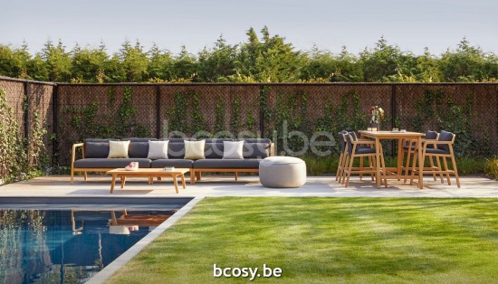 Jardinico FLEXX Rechteckiger Thekentisch 180x80 Teakholz.