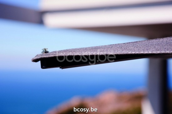 Jardinico CARACTERE JCP102 230x230 Square Central Pole Centerpost Parasol Umbrella 2,3x2,3 Pole Mast Post Charcoal Powder Coated Aluminium| Canopy-fabrics Pitch Sunbrella Plus Marine.