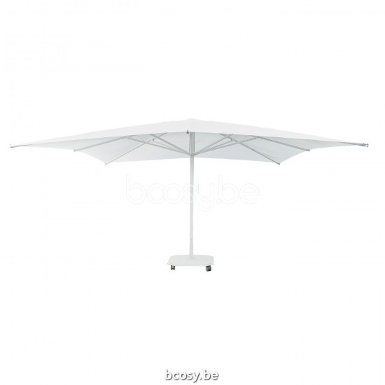 Jardinico JCP202 500x500 Vierkante Middenstam Parasol 5x5 Mast Wit Doek Pearl Sunbrella Plus Marine UFJCP.202 CARACTERE.