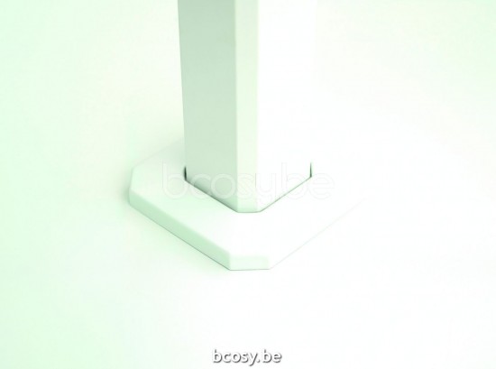 Jardinico JCP202 500x500 Parasol À Mât Central Mât Blanc Toile Pitch Sunbrella Plus Marine.