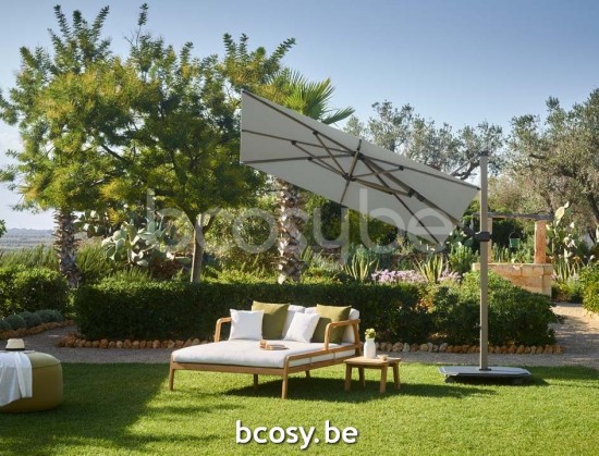 Jardinico JCP301 Parasols suspendus deportés pendants décentrés flottants à mât libre décentré.