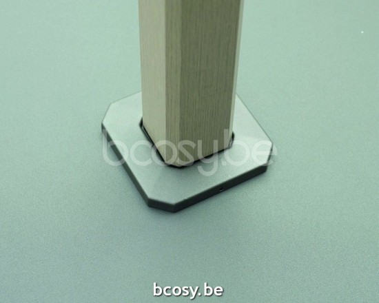 Jardinico CARACTERE JCP301 300x300 Square Sidepost Cantilever Free Pole Mast Floating Parasol 3x3 Pole Mast Post Cappuccino Structured Powder Coated Aluminium| Canopy-fabrics Mooncrest Sunbrella Plus .