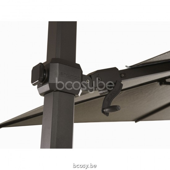 Jardinico JCP301 300x300 Quadratischer Freiarmschirm Anthrazit Mast Stoff Pitch Sunbrella Plus Marine.