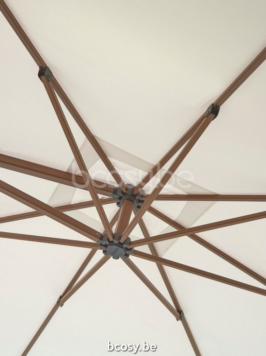 TUUCI OCEAN MASTER MAX SINGLE CANTILEVER ALUMA TEAK 260x260 Cantilever Parasol.