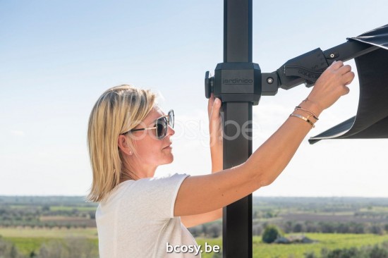 TUUCI OCEAN MASTER MAX SINGLE CANTILEVER ALUMA TEAK 260x260 Cantilever Parasol.