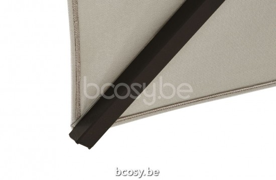 Jardinico JCP401 370x370 Parasol Deporté Mât Antracite Toile Pearl Sunbrella Plus Marine.