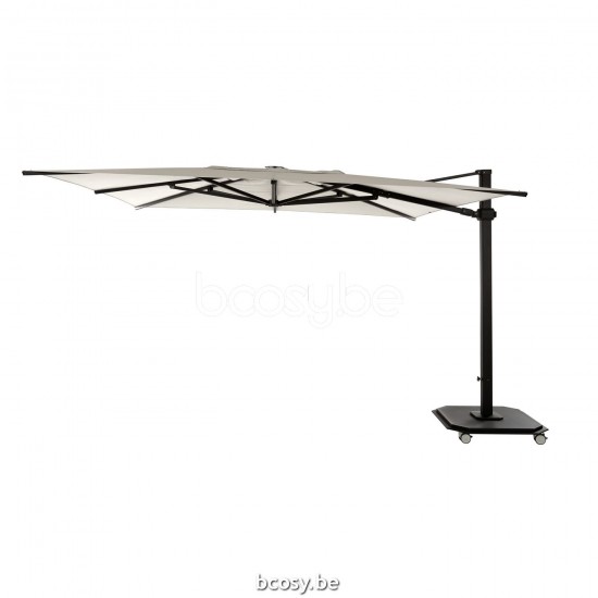 Jardinico CARACTERE JCP401 370x370 Square Sidepost Cantilever Free Pole Mast Floating Parasol 3,7x3,7 Pole Mast Post Charcoal Powder Coated Aluminium| Canopy-fabrics Umber Sunbrella Plus Marine.