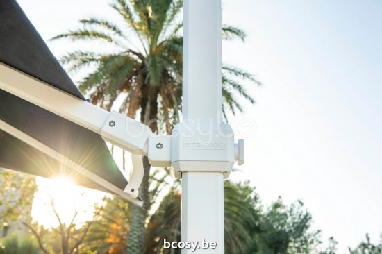 Jardinico JCP402 Parasols suspendus deportés pendants décentrés flottants à mât libre décentré.