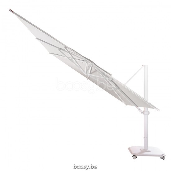 Jardinico JCP402 300x425 Rectangular Cantilever Parasol Pole White Canopy Pearl Sunbrella Plus Marine.