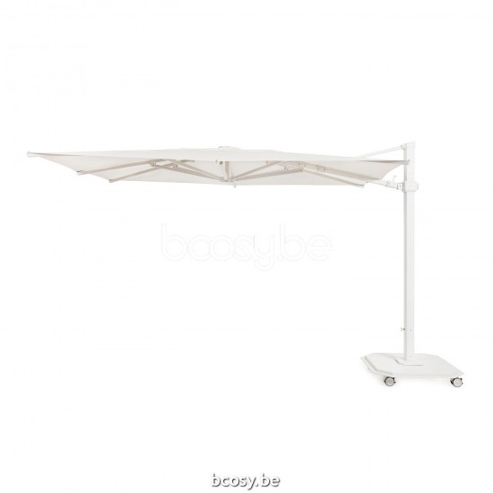 Jardinico JCP402 300x425 Rechteckiger Freiarmschirm Weisser Mast Stoff Pearl Sunbrella Plus Marine.