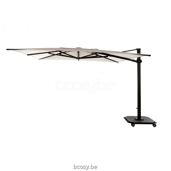 Jardinico JCP402 300x425 Rectangular Cantilever Parasol Pole Charcoal Canopy Pearl Sunbrella Plus Marine.