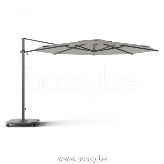 Jardinico JCP403 Ø400 Parasol Deporté Mât Antracite Toile Umber Sunbrella Plus Marine.