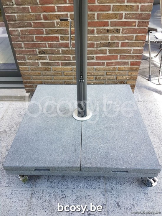 Jardinico LIMA Bodenplatten Schirmstaender fuer Sonneschirm Sonnenschirm Parasol .