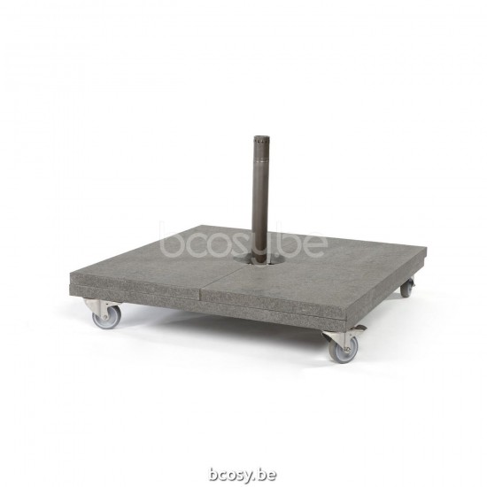  Jardinico LIMA Quadratischer Parasolfuss Sonnenschirmfuß 300 kg Silk Grey Granite.