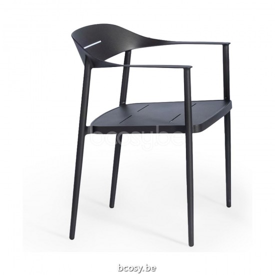Jardinico KUDOS BISTRO Armstoel Zwart.