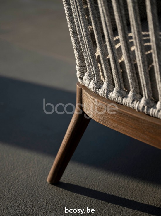 Jardinico LEGNA Lounge Chair 1s Sable Teak - cream Cream.