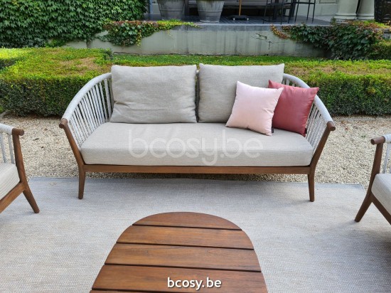 Jardinico LEGNA salons de jardin détente 2 places.