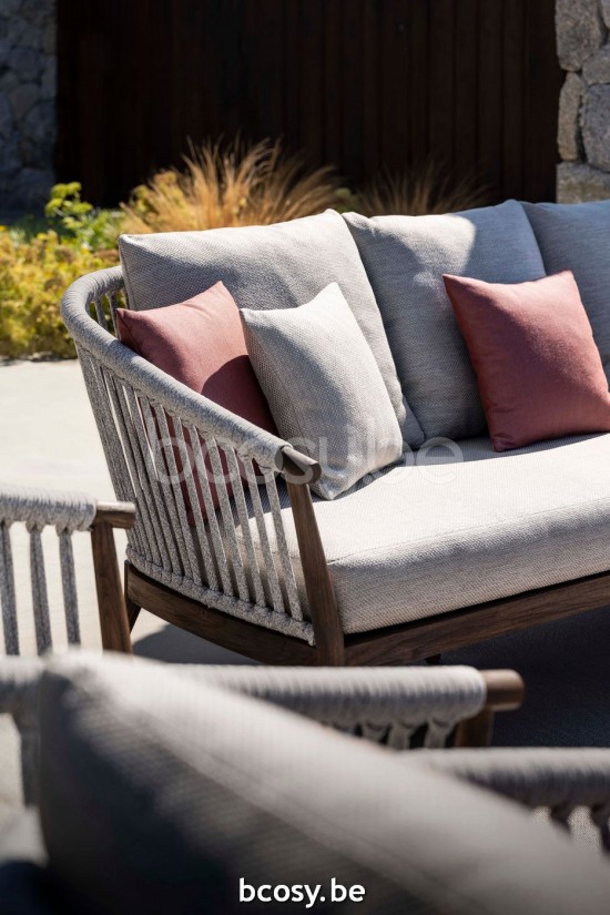 Jardinico LEGNA Canapé De Jardin Sable Teck - cream Cream.