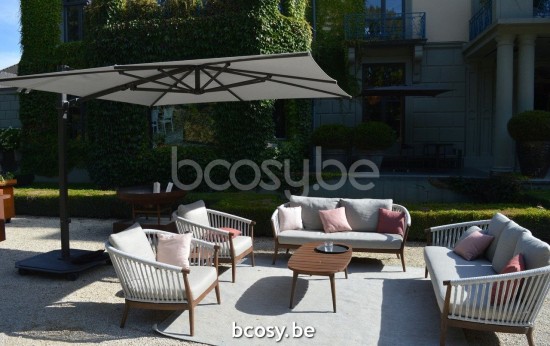 Jardinico LEGNA Lounge Sofa Sable Teak - cream Cream.